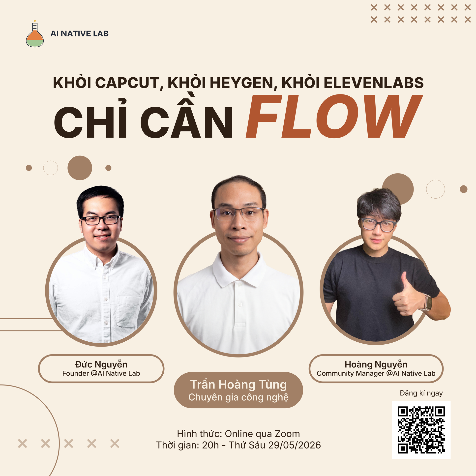 Khỏi Capcut, khỏi Heygen, khỏi ElevenLabs. Chỉ cần FLOW!