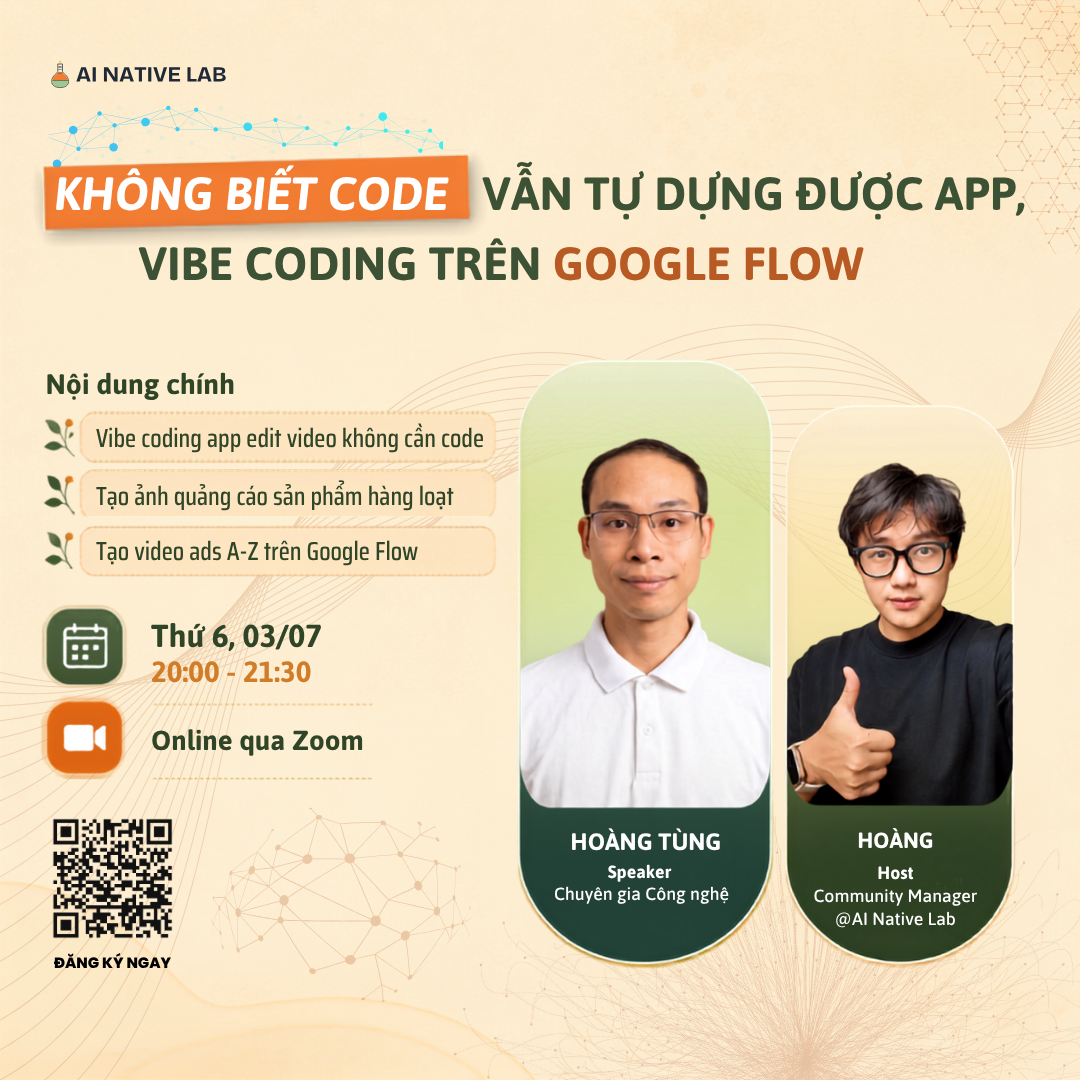 KHÔNG BIẾT CODE VẪN TỰ DỰNG ĐƯỢC APP, VIBE CODING TRÊN GOOGLE FLOW