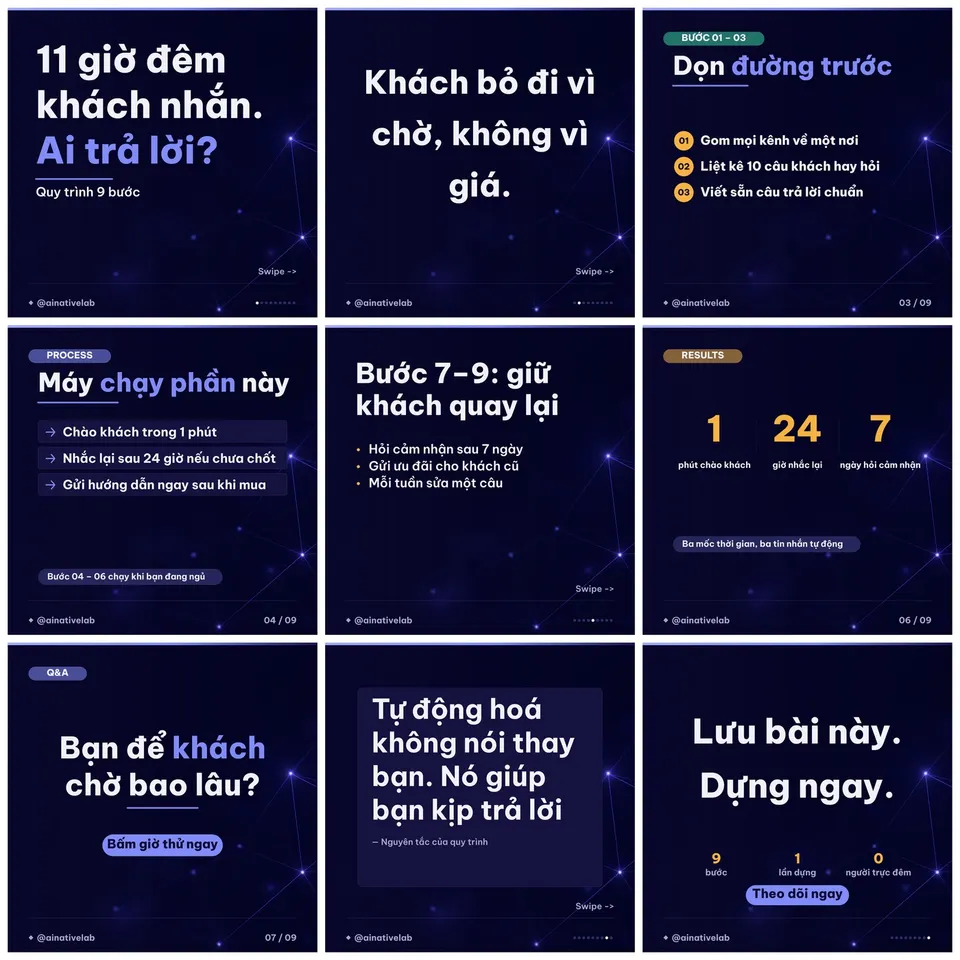 recap-indigo — bộ demo 9 slide dựng bằng skill