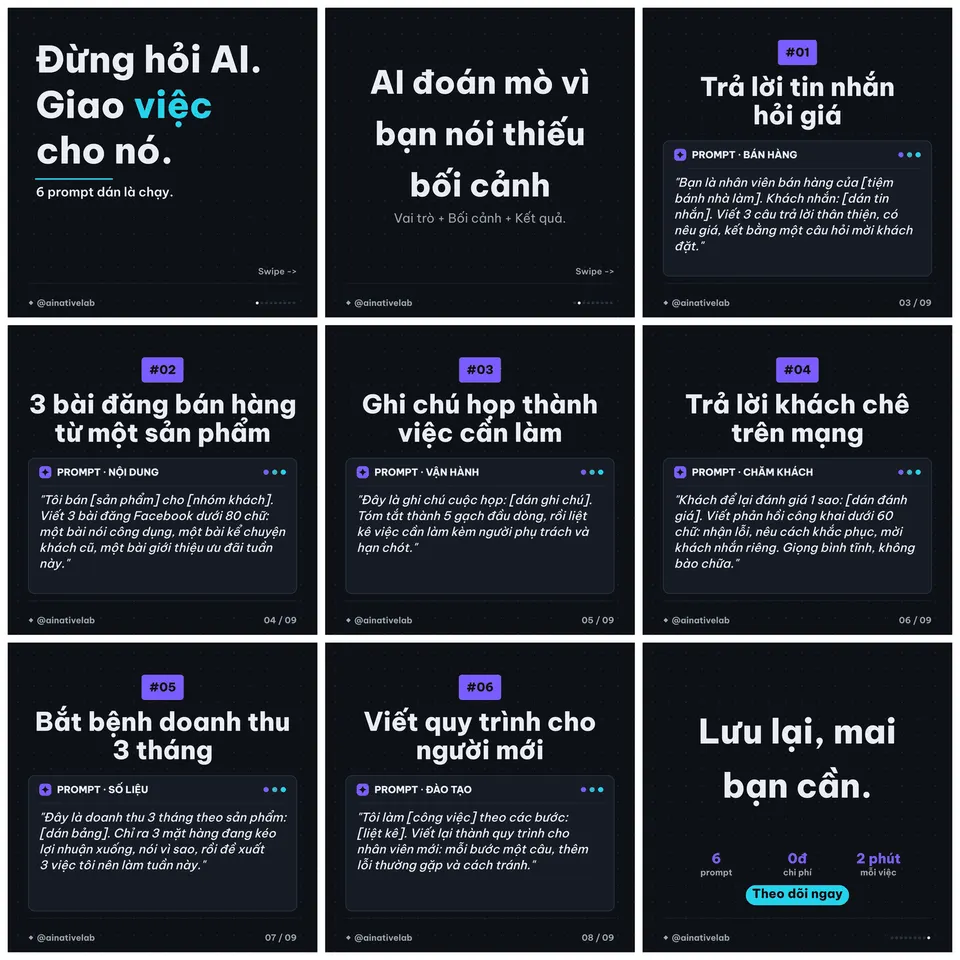 tip-terminal — bộ demo 9 slide dựng bằng skill