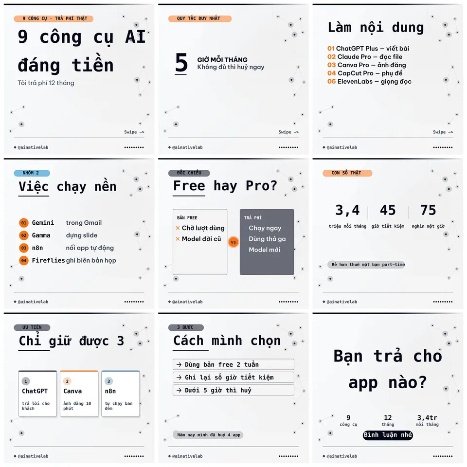 mono-brutal — bộ demo 9 slide dựng bằng skill