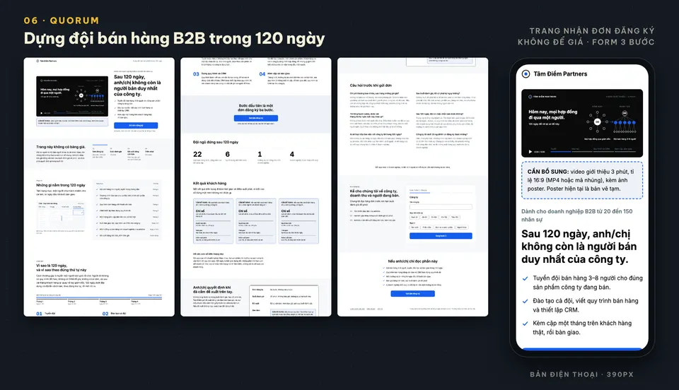 quorum: trang demo dựng bằng skill