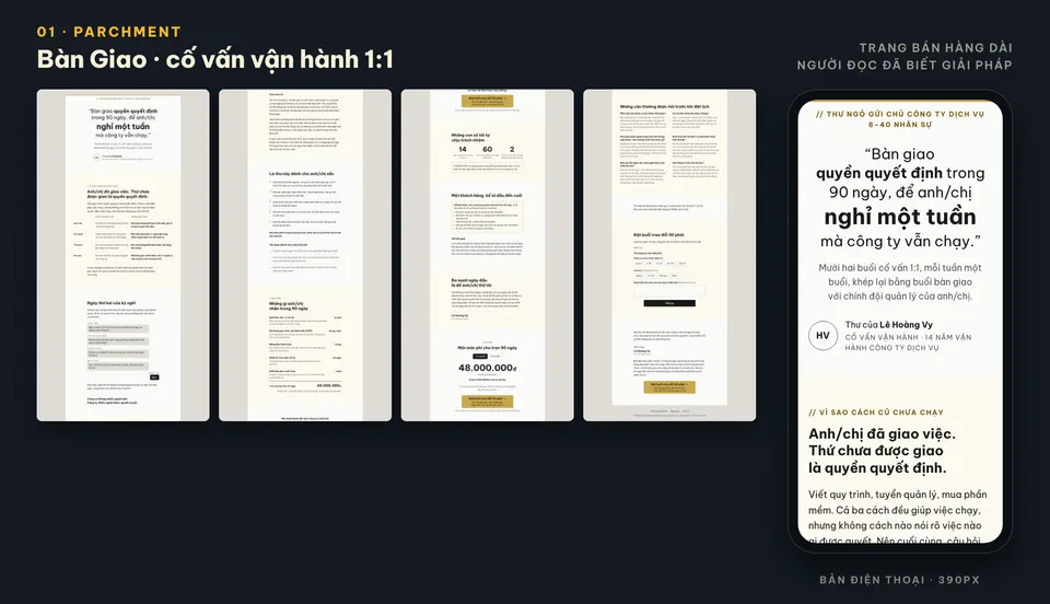 parchment: trang demo dựng bằng skill
