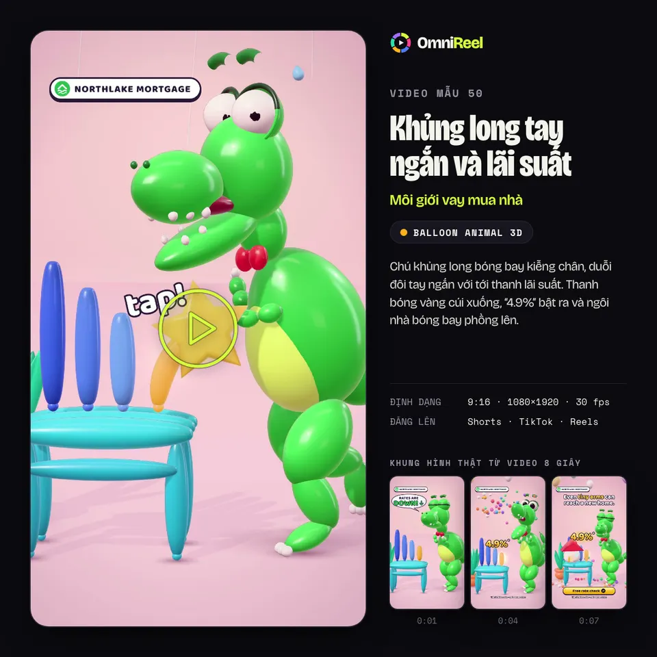 OmniReel — Khủng long tay ngắn và lãi suất