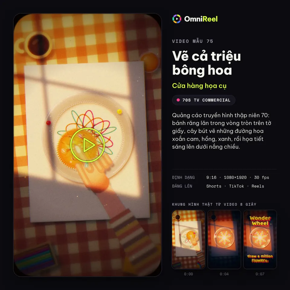 OmniReel — Vẽ cả triệu bông hoa