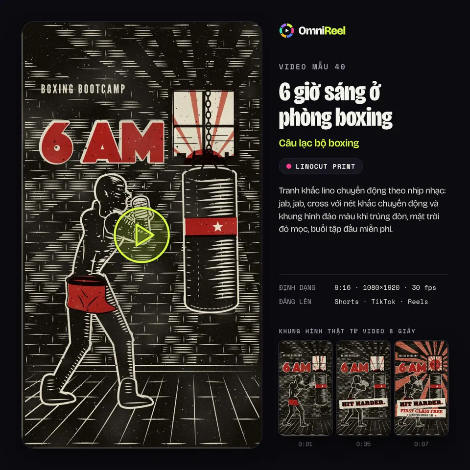 OmniReel — 6 giờ sáng ở phòng boxing