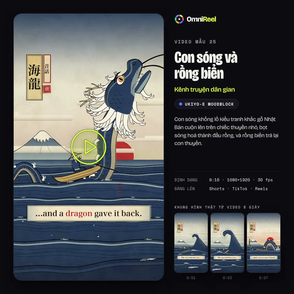 OmniReel — Con sóng và rồng biển