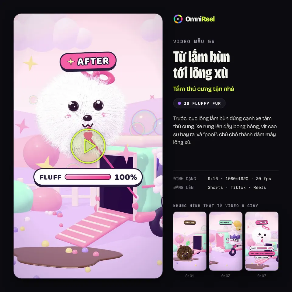 OmniReel — Từ lấm bùn tới lông xù