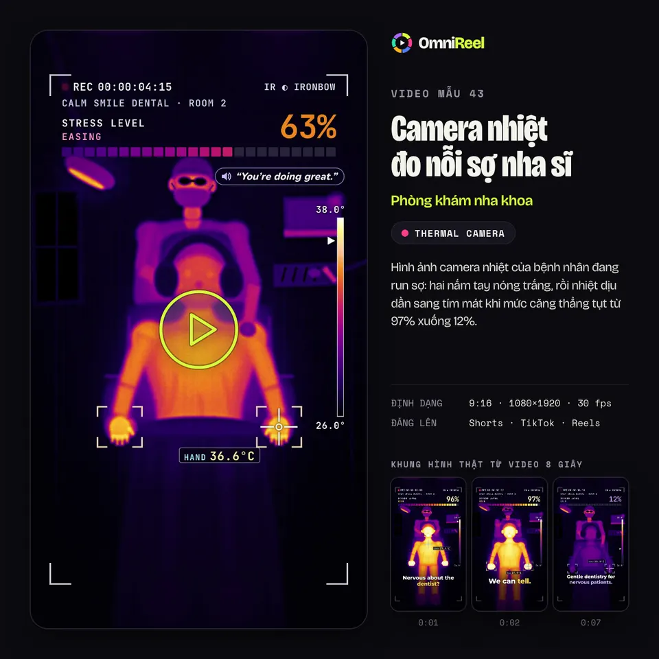 OmniReel — Camera nhiệt đo nỗi sợ nha sĩ