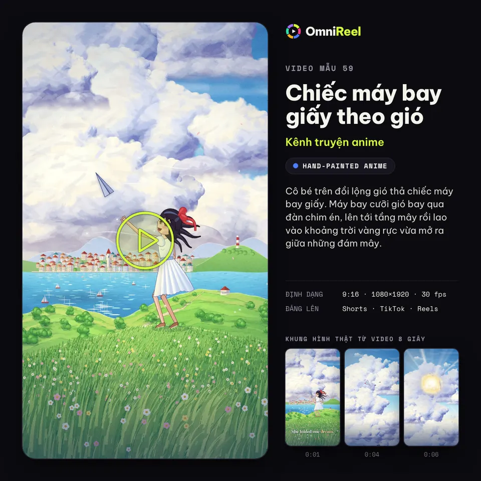 OmniReel — Chiếc máy bay giấy theo gió