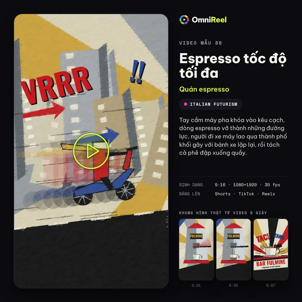 OmniReel — Espresso tốc độ tối đa