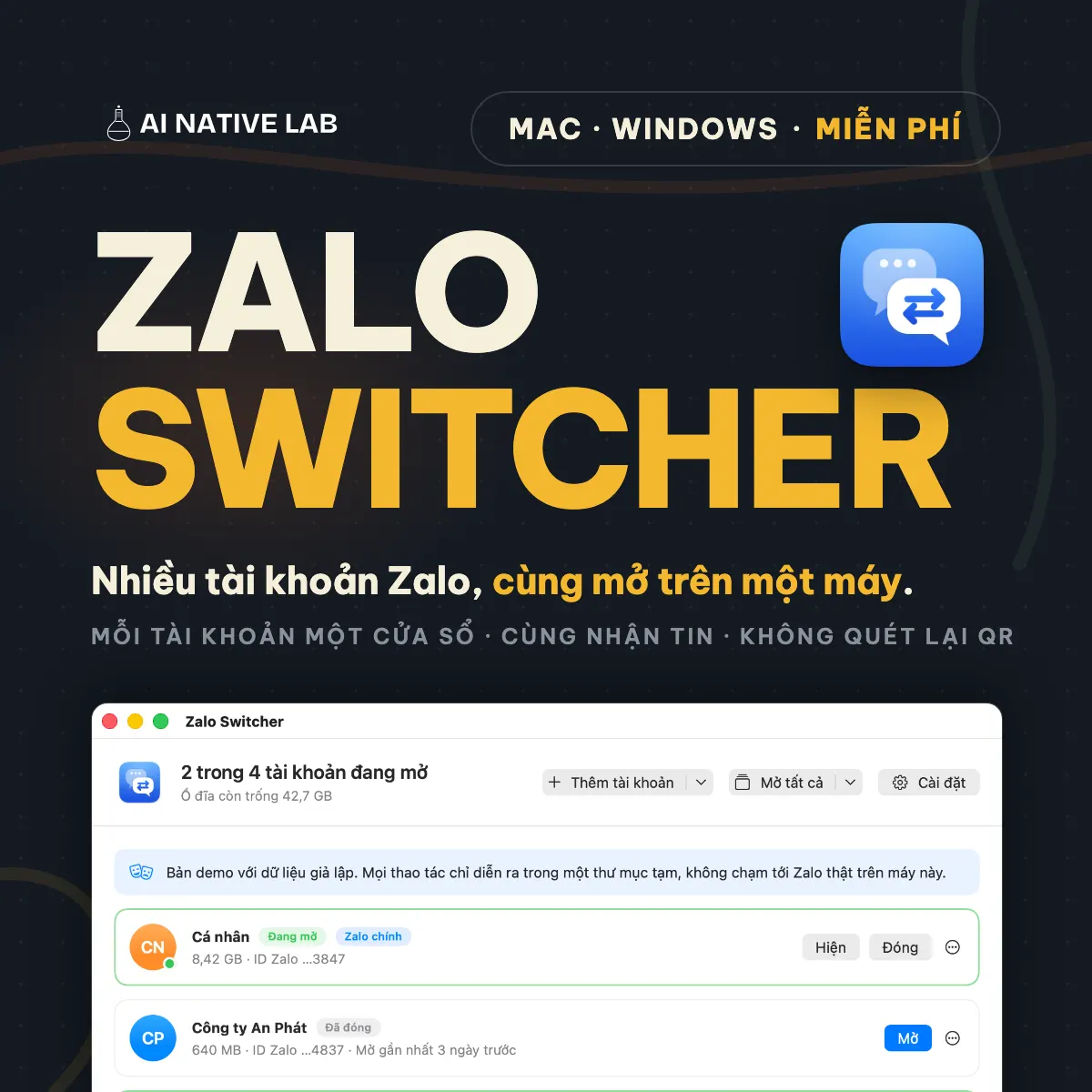 Zalo Switcher